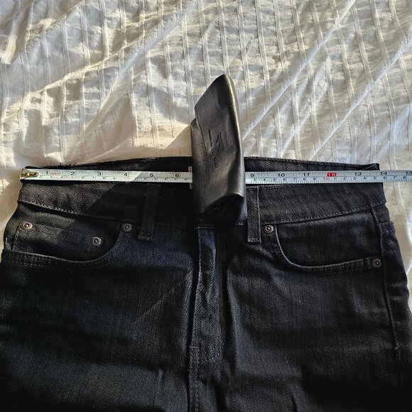 Naked & Famous The Crop Skinny Jeans - 2018 - Black Power Stretch - Sz 27 - NWT - Picture 16 of 16